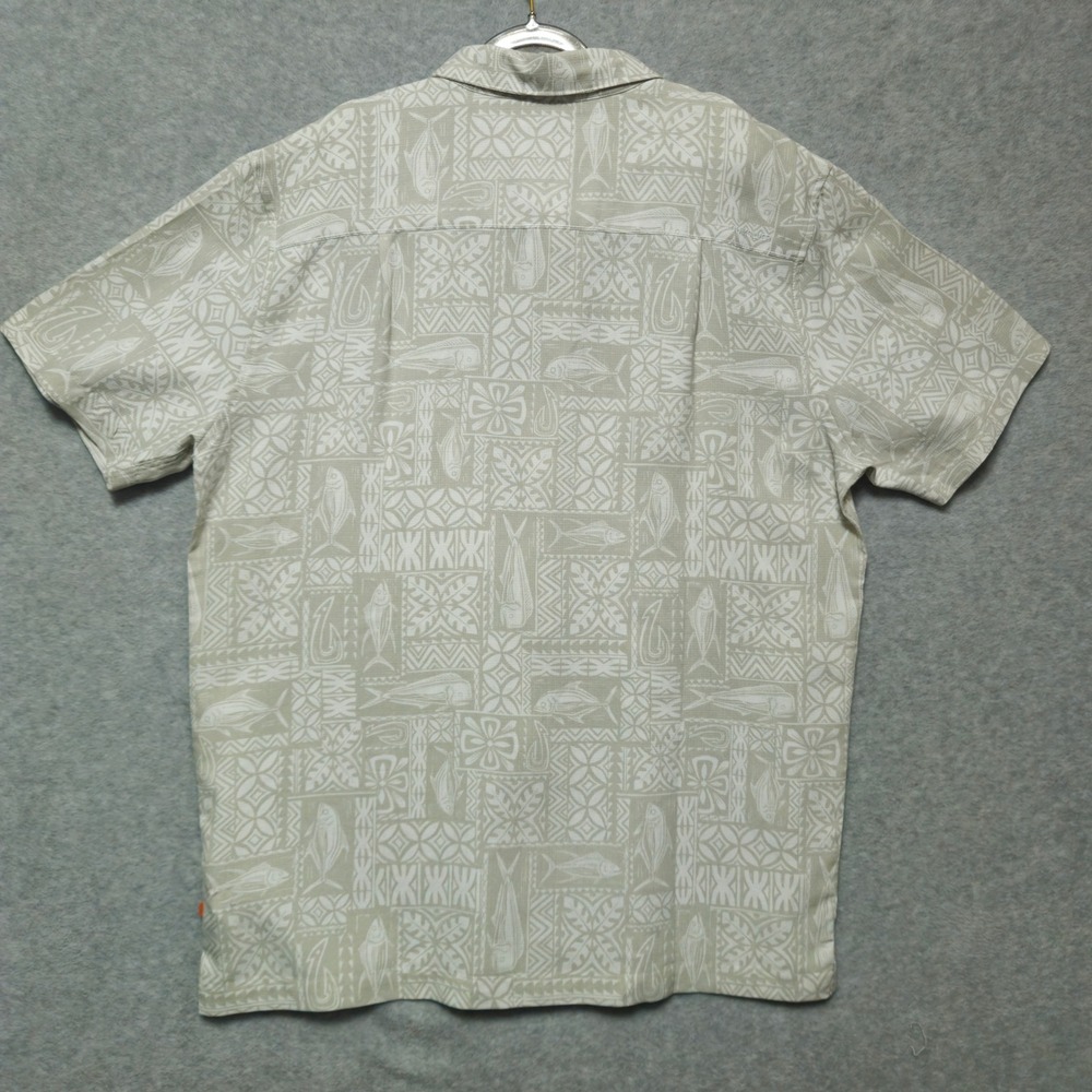 Quiksilver Waterman Collection Mens XXL Tailored Fit Hawaiian Shirt Tiki Camp - Picture 3 of 9